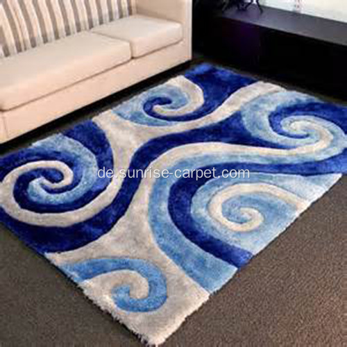 Polyester Soft &amp; Silk Shaggy Neueste 3D Design Teppich